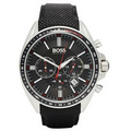 Hugo Boss Men's Chronograph with Black Dial and Strap from Pedre